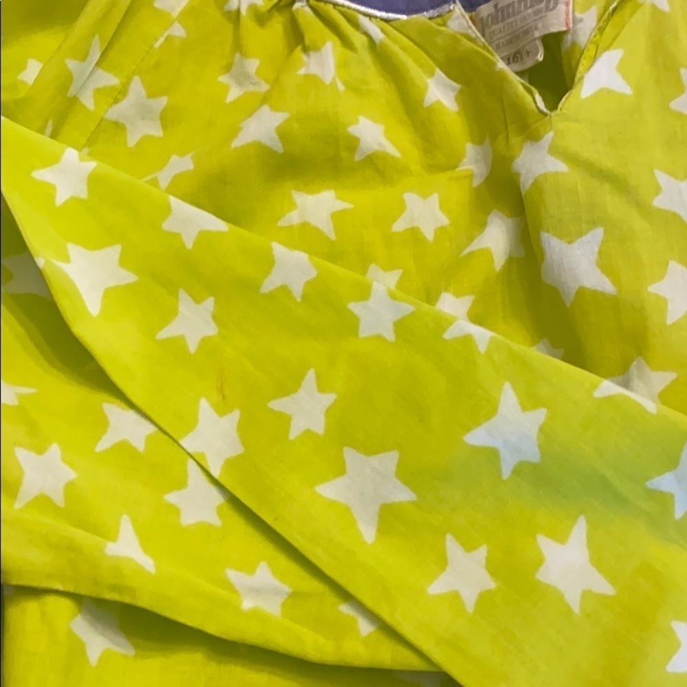 BODEN Johnnie b Girls Kaftan Coverup Lime with Stars - Picture 9 of 9